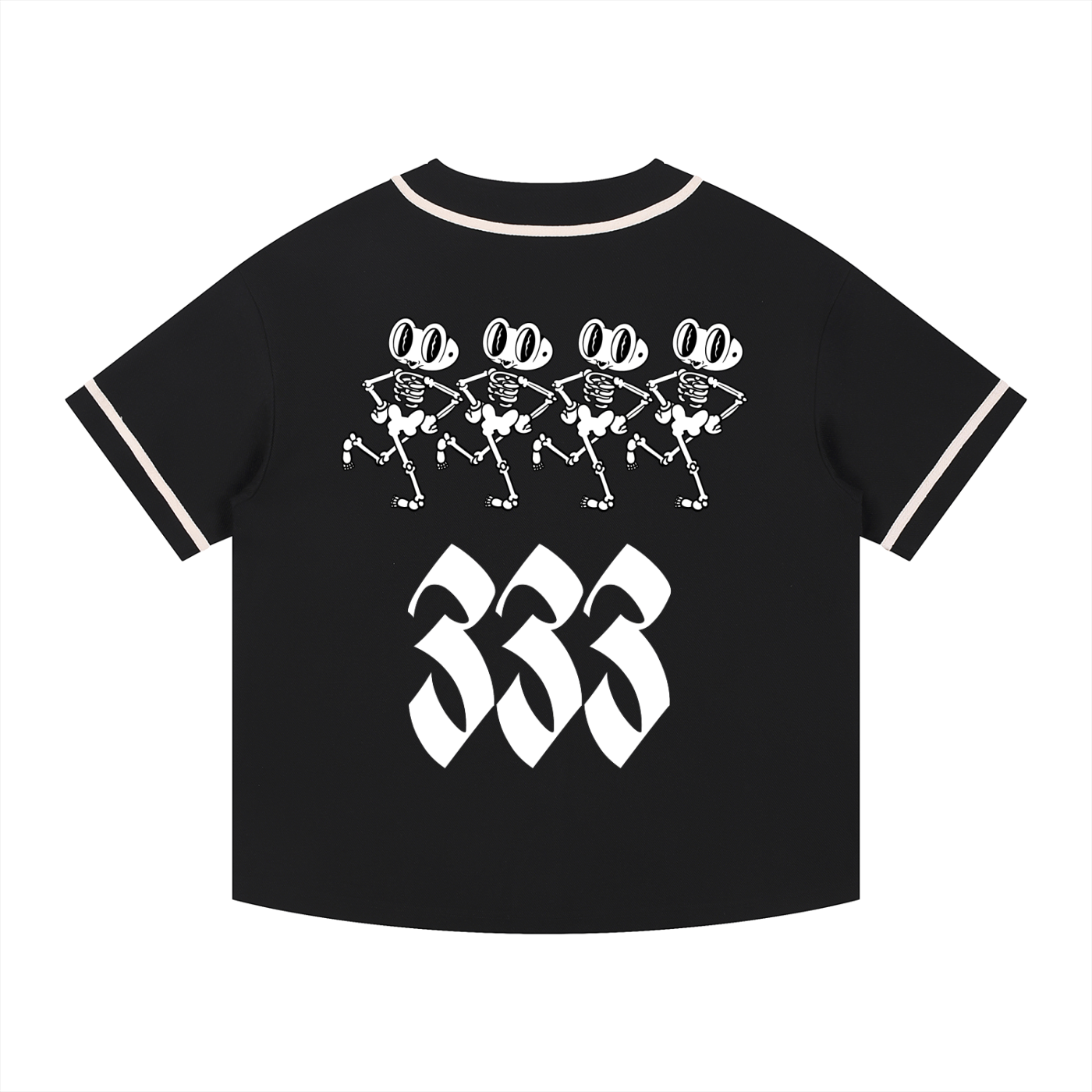 Contrast Piped Button-Up Jersey
