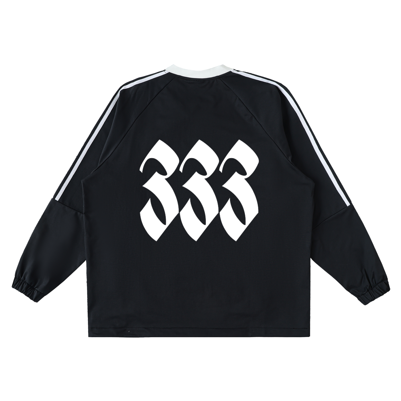 Color-Block V-Neck Long-Sleeve T-Shirt