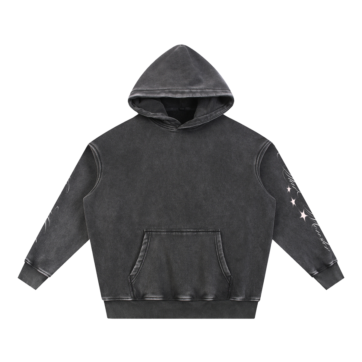 Snow Wash Fleece Oversize Hoodie