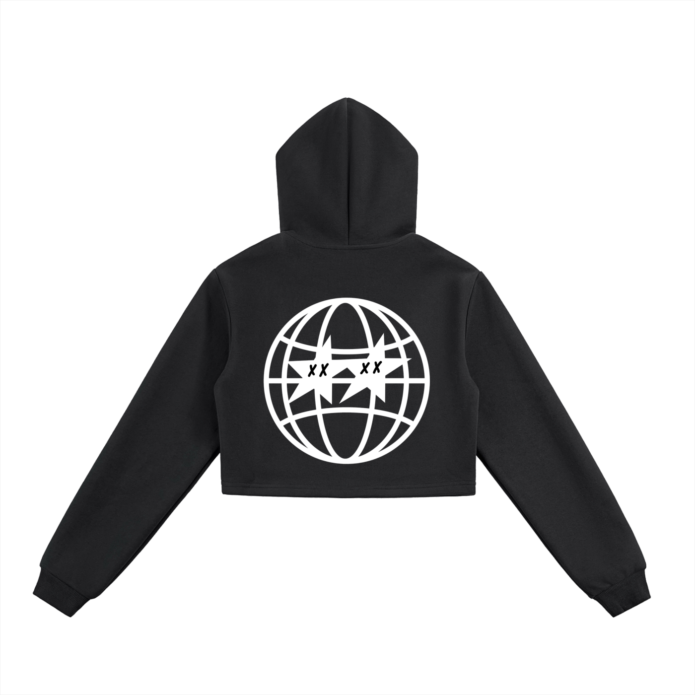 Essential Cropped Zip-Up Hoodie