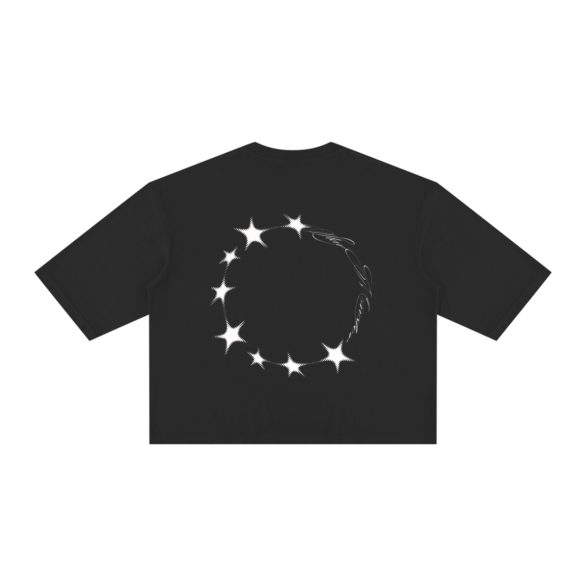 Star Monster Eclipse Unisex Vintage Wash Boxy T-Shirt