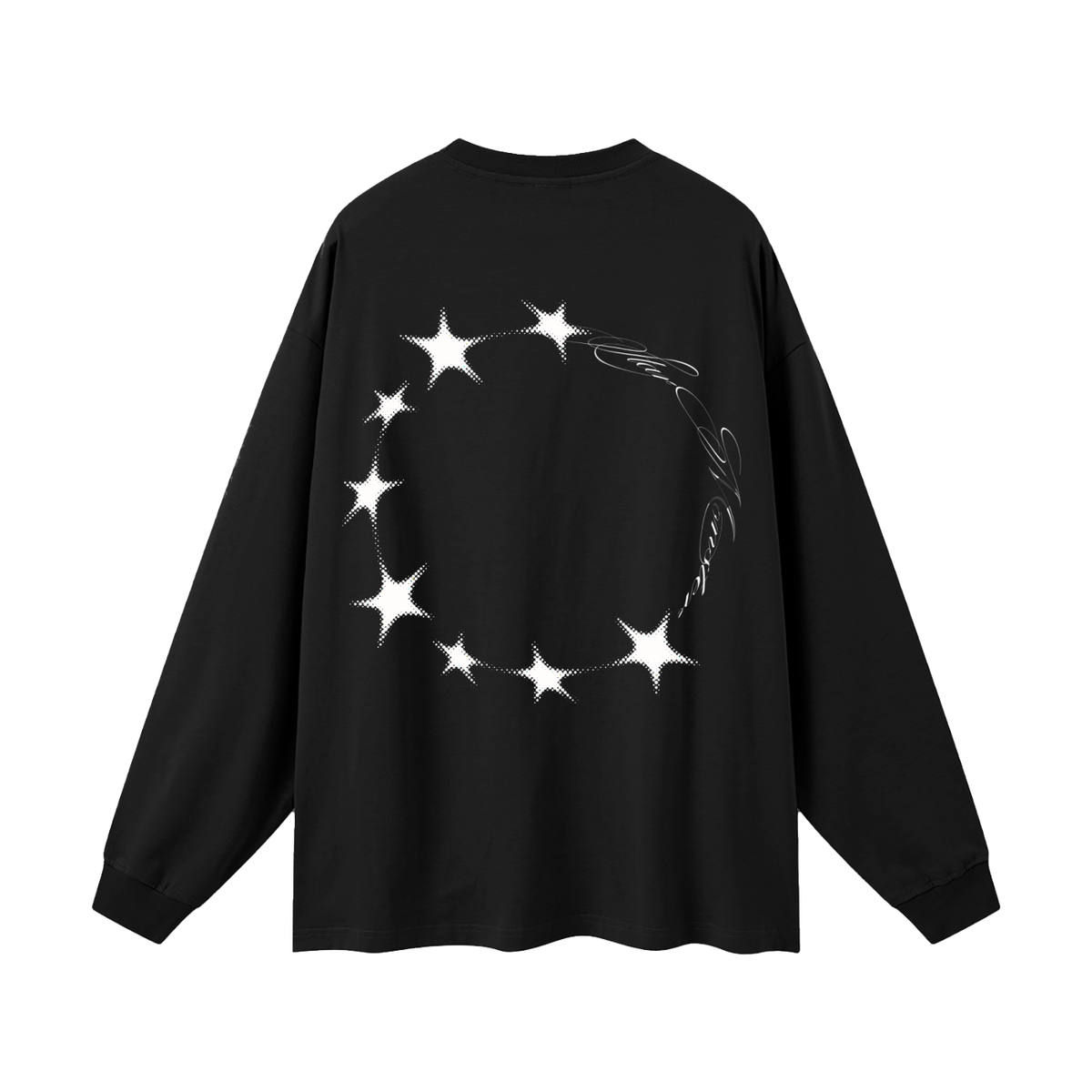 Star Monster Eclipse Oversized Unisex Long Sleeve T-Shirt