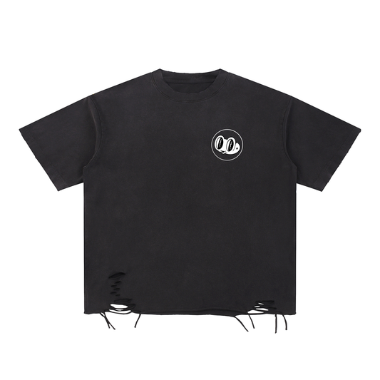 Star Monster Mega Crunch Snow Washed Raw-Hem T-Shirt