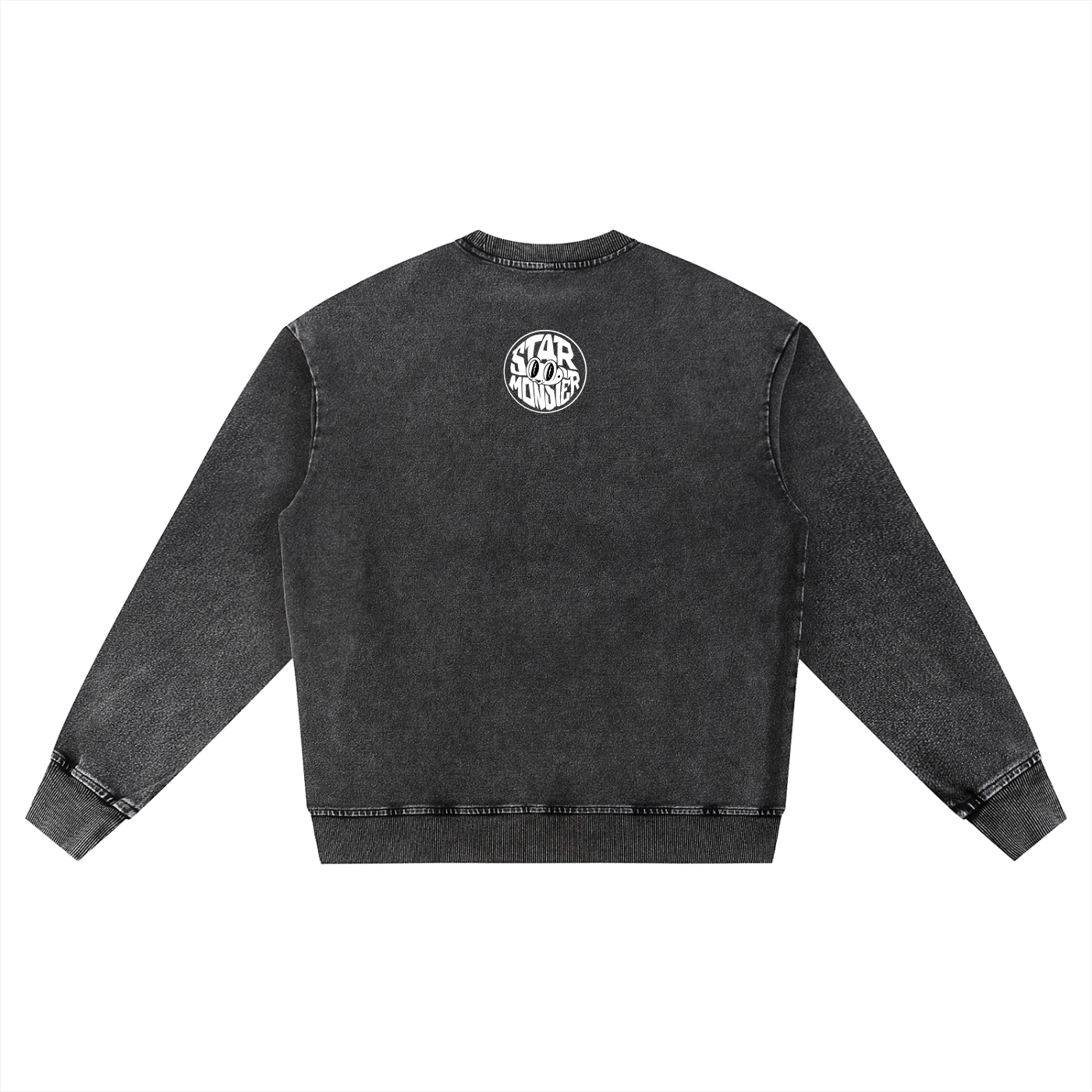 Snow Wash Oversized Crewneck Sweatshirt