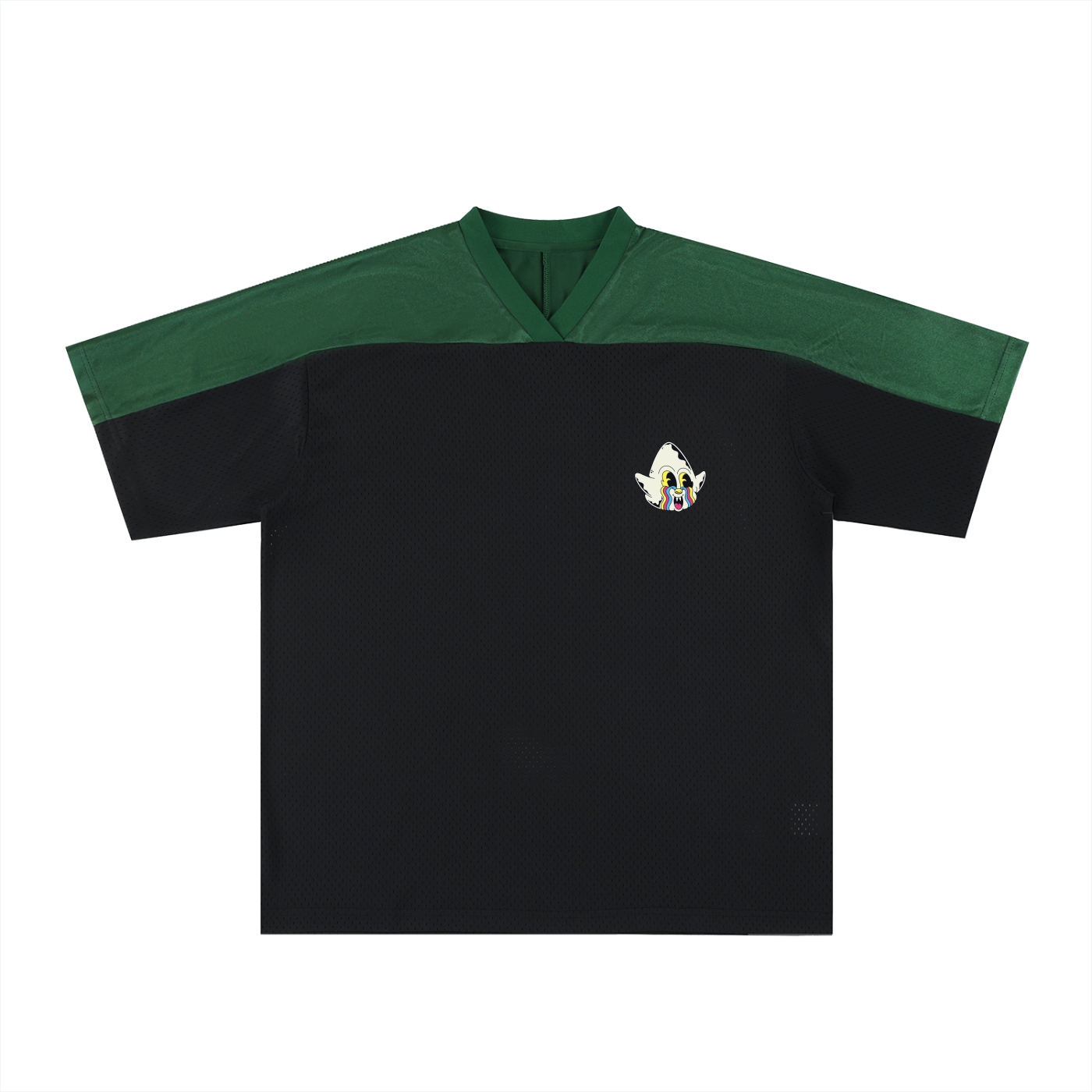 Oversized Mesh V-Neck Soccer Jersey