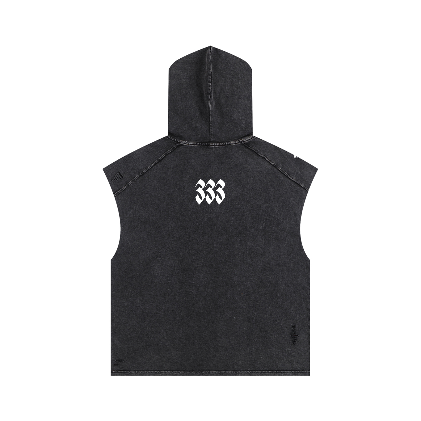 Snow Washed Boxy Hooded Tank Top