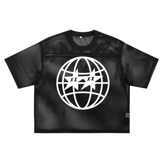 Star Monster Global Crunch See-through Boxy Net T-shirt