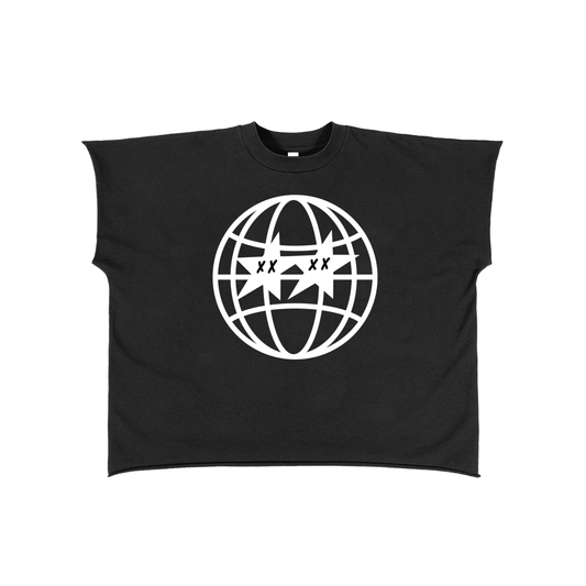 Star Monster Crunchyworld- Raw Edge Boxy Non-Shrink T-Shirt