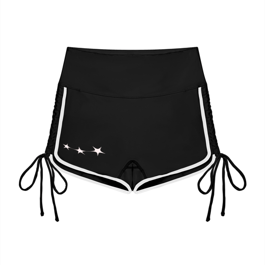 Star Monster Eclipse Women’s Color Block High Waisted Yoga Shorts